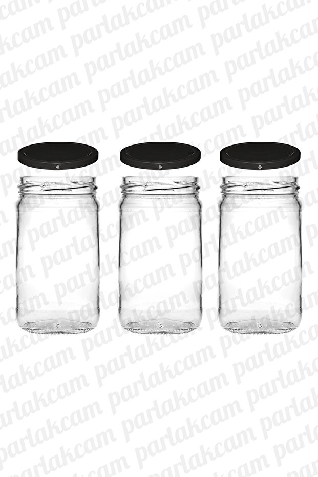 300ml Spice Jar Magnolia Jar with Metal Lid 300cc Storage Jar for Honey Jam 3 Pieces