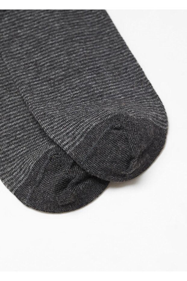 Çizgili pamuklu çorap - 2