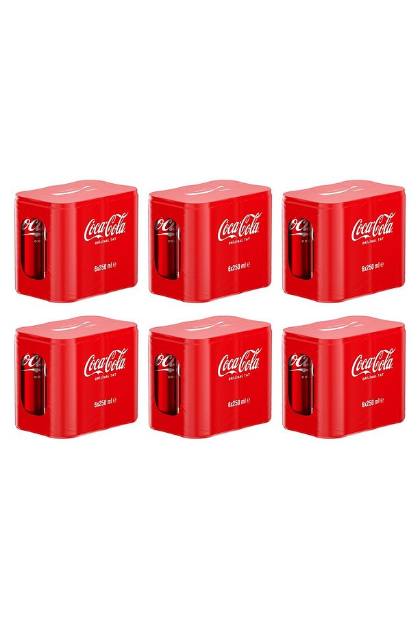 Coca Cola 250 ml 6'lı Kutu x 6 Adet - 2
