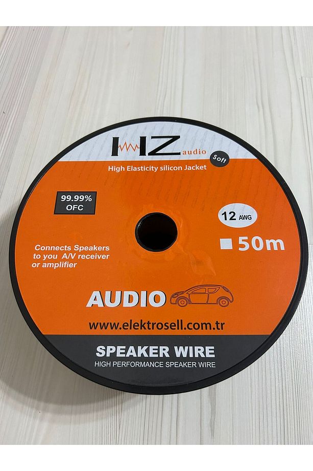 rms sound hz audio 12 ga %100 bakır ofc kablo - 1