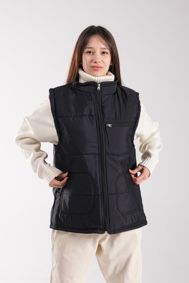 ZIPPERED MULTI-POCKET WITH FLEECE INNER 9 SIZES 5 COLOR VEST