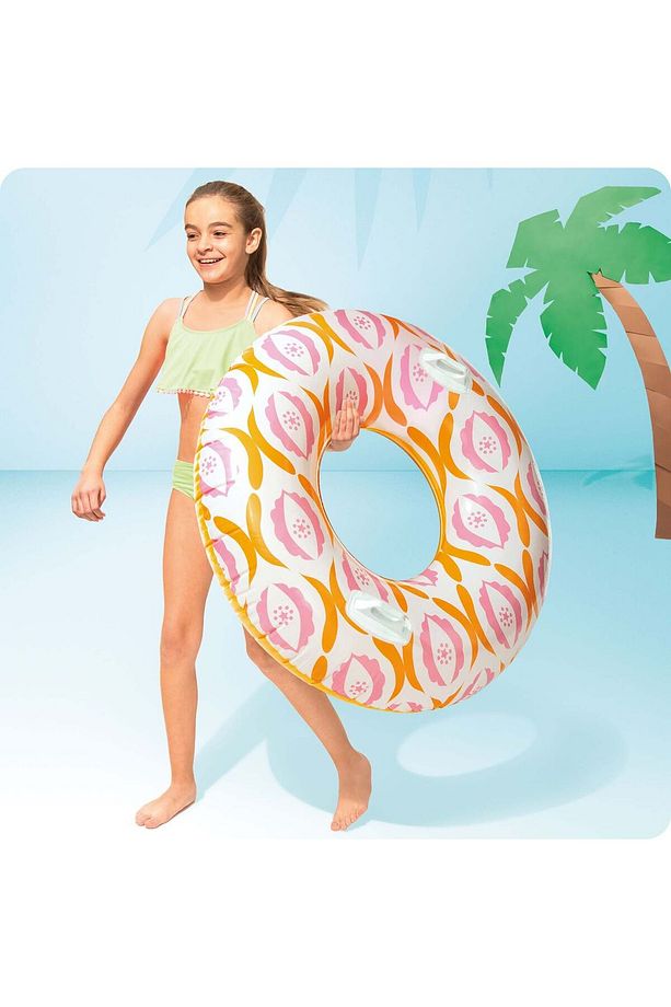 Sonsuzluk Desenli Tutunmalı 91 Cm Şişme Can Simidi - 2