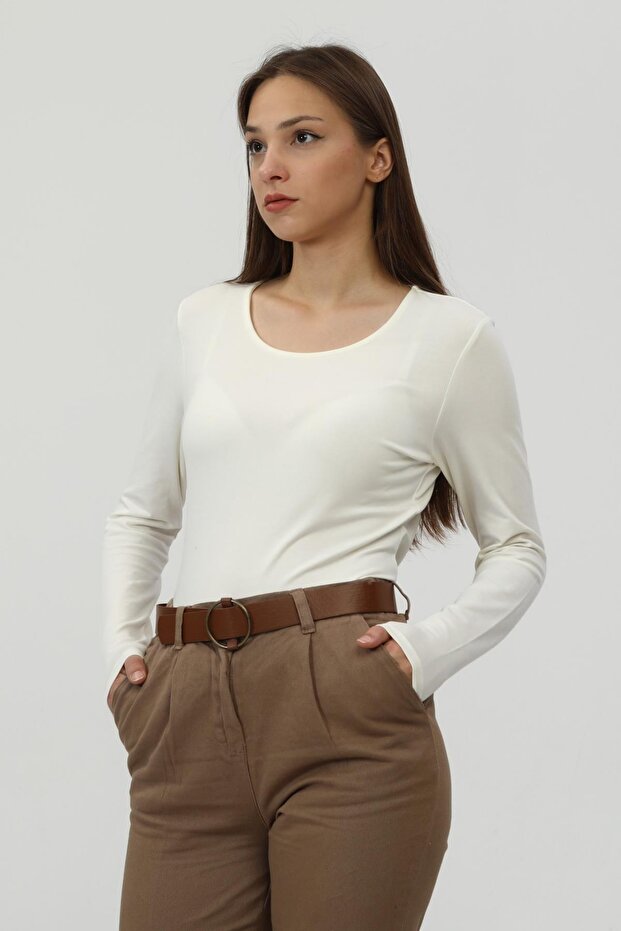 Ams Basıc Bluz-ekru - 3