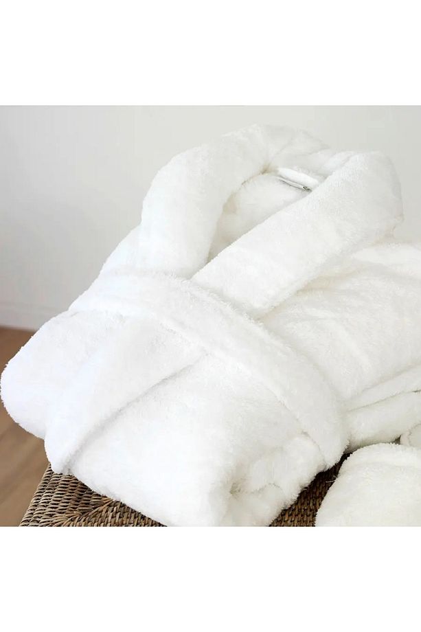 Pamuklu Bornoz Unisex % 100 Pamuklu Yüksek Kaliteli Otel Bornozu - 4
