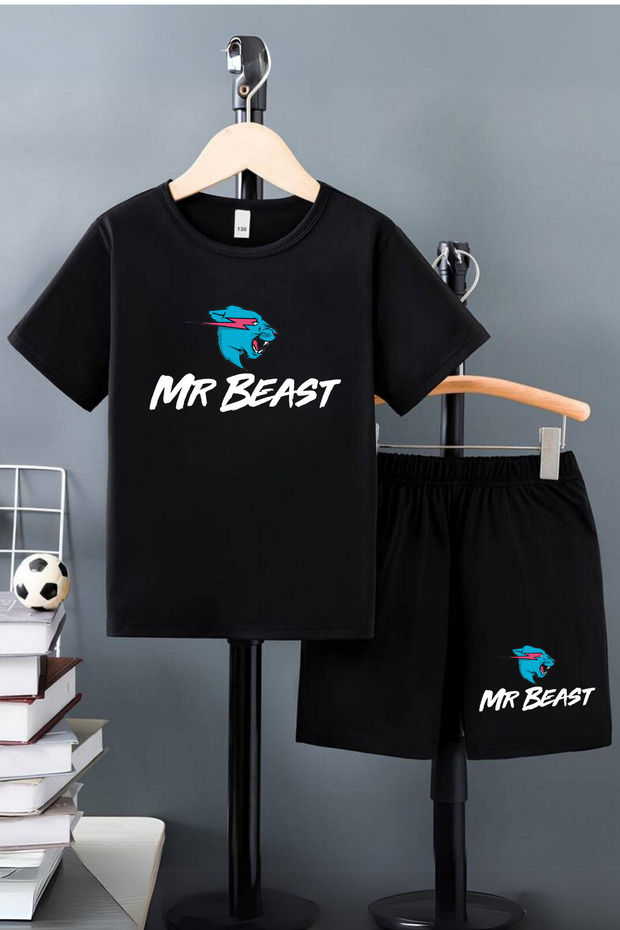 طقم شورت للأطفال من Mr Beast