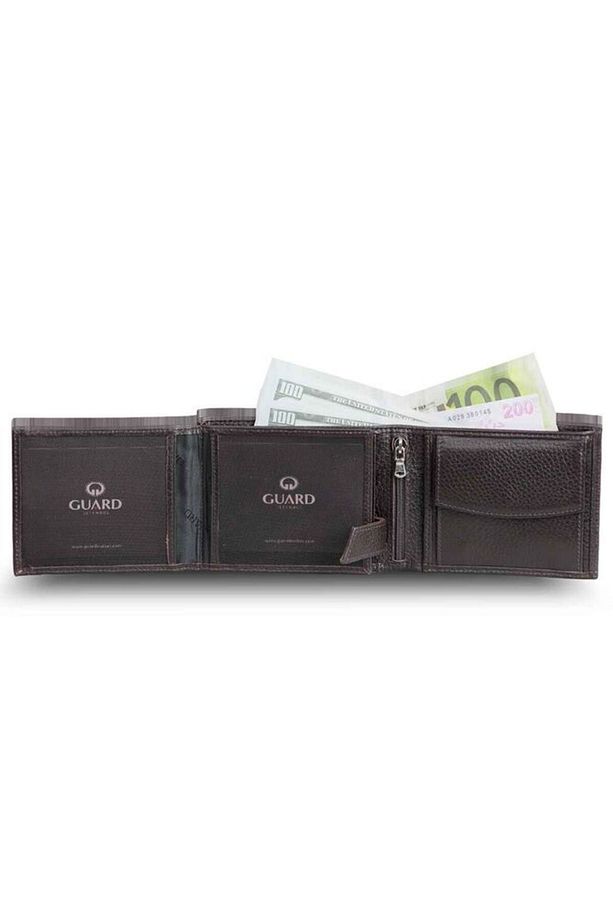 Kahverengi Bozuk Para Bölmeli Deri Erkek Cüzdanı 50c02 - 3