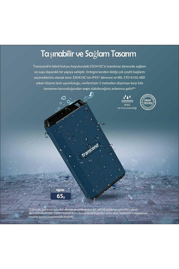 TS2TESD410C 2TB, External SSD, ESD410C, USB20Gbps, Type C - 4