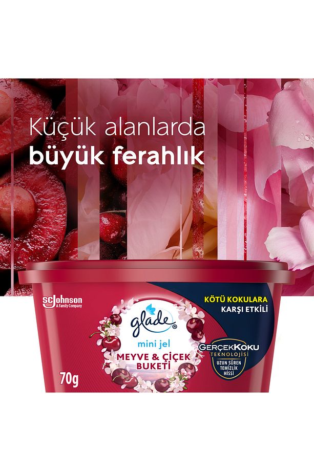 Hava Tazeleyici Jel, Mini Jel, Meyve Ve Çiçek Buketi, 70g - 4