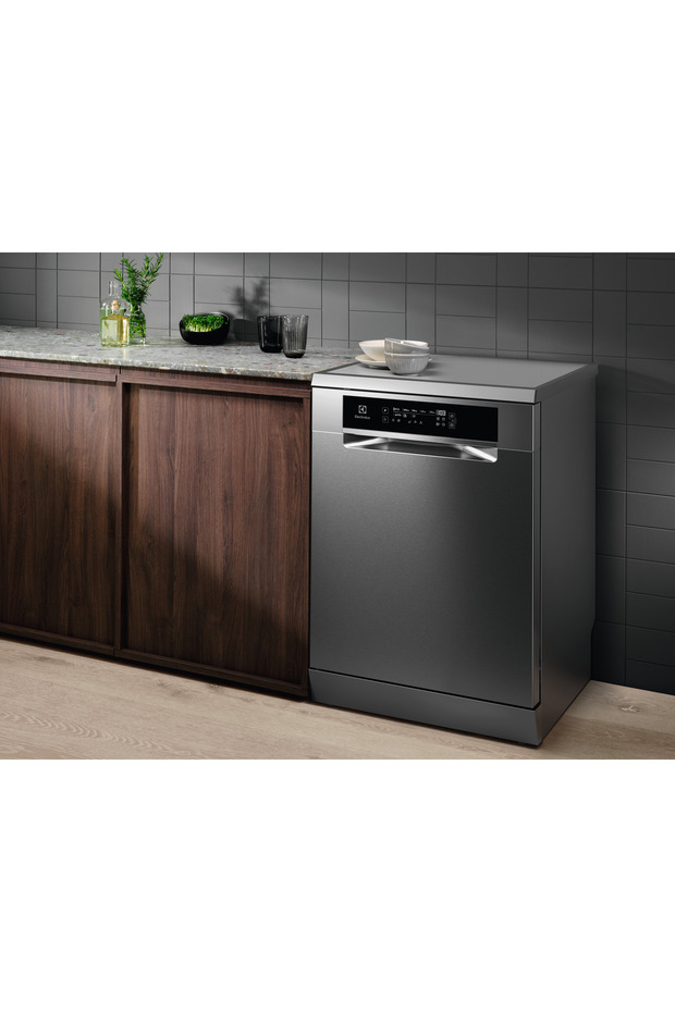 ESM89400SX MaxiFlex SatelliteClean AirDry C Enerji 8 Program 14 Kişilik XXL Bulaşık Makinesi Inox - 12