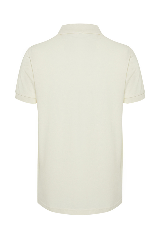 Taş Regular/Normal Kesim Kısa Kol Dokulu %100 Pamuk Polo Yaka T-shirt TMNSS23PO00031 - 9