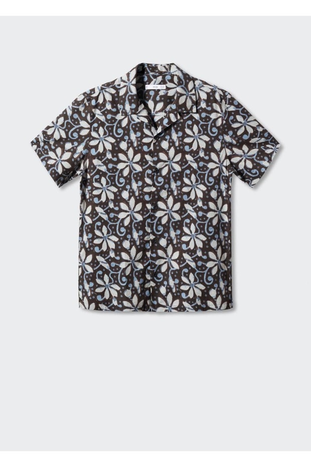 Patterned bowling collar shirt - 3