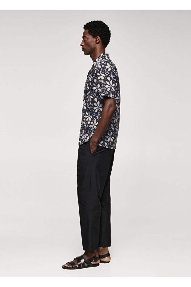 Patterned bowling collar shirt - 6