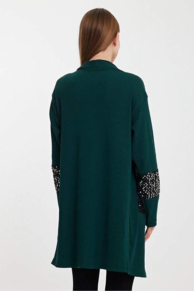 Pullu İşlemeli Hırka - 2