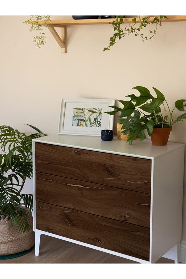 Koyu Eskitme Ahşap Görünümlü D-c-fix Yapışkanlı Folyo 90cm x 1mt - 4