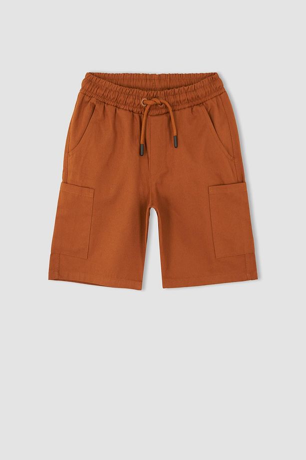 Erkek Çocuk Regular Fit Gabardin Şort - 8
