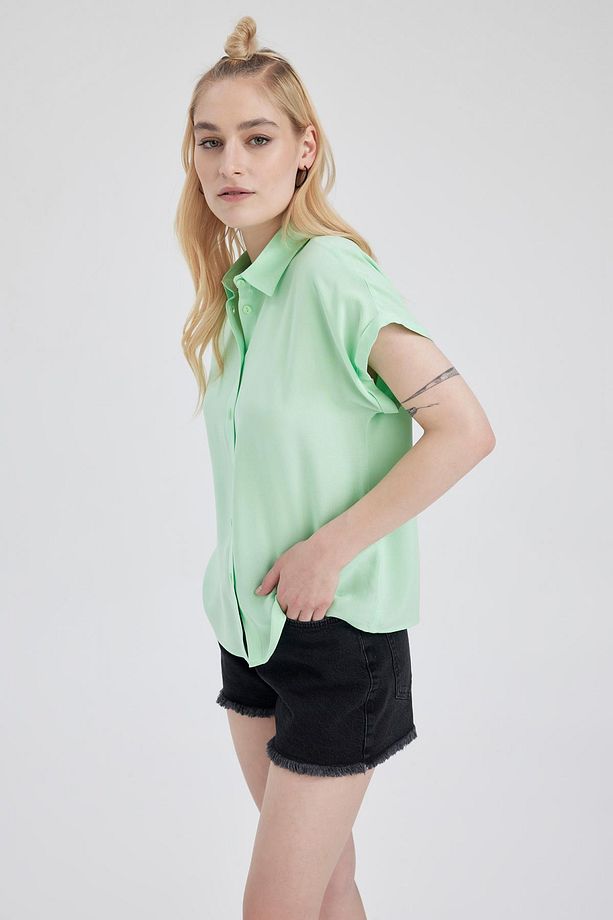 Regular Fit Kısa Kollu Gömlek U2742az23sm - 4