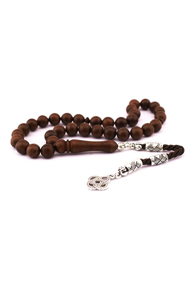 Globe Cut Kuka Wood Metal Tassel Rosary