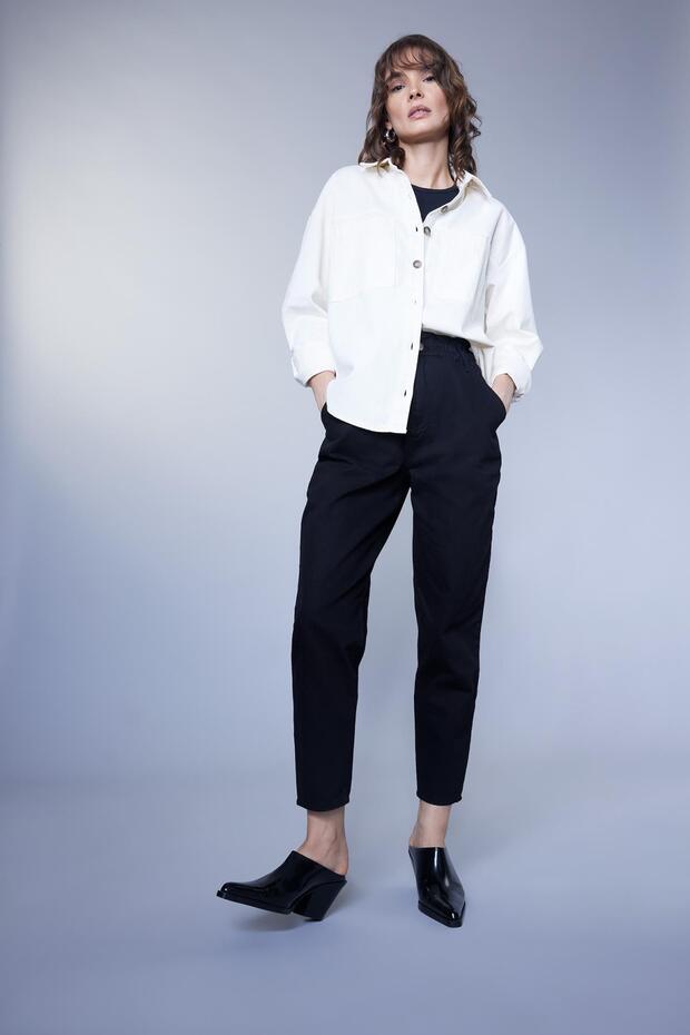 Baggy Gabardine 100% Cotton Trousers S2790az23sm