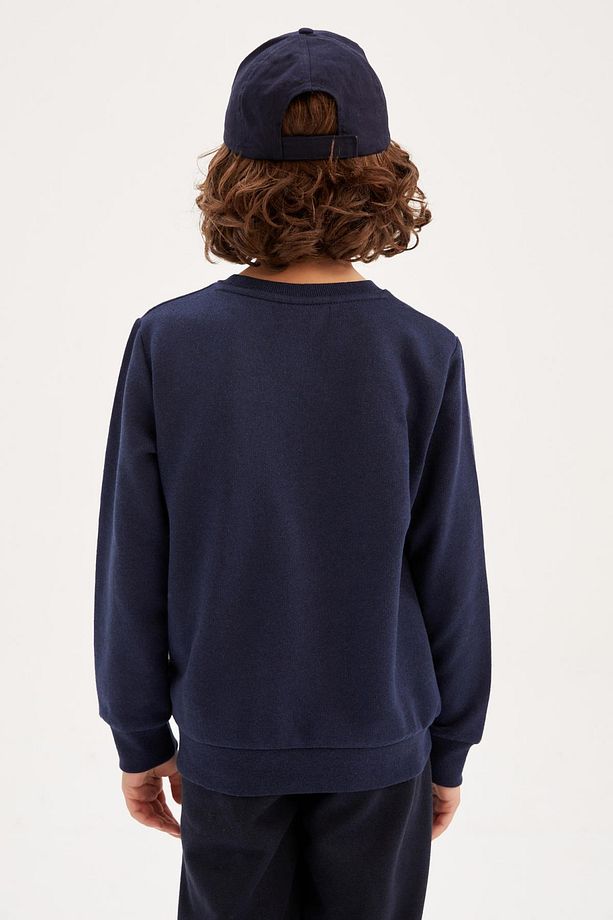 Erkek Çocuk Bisiklet Yaka Kalın Sweatshirt Z4750a623sp - 5