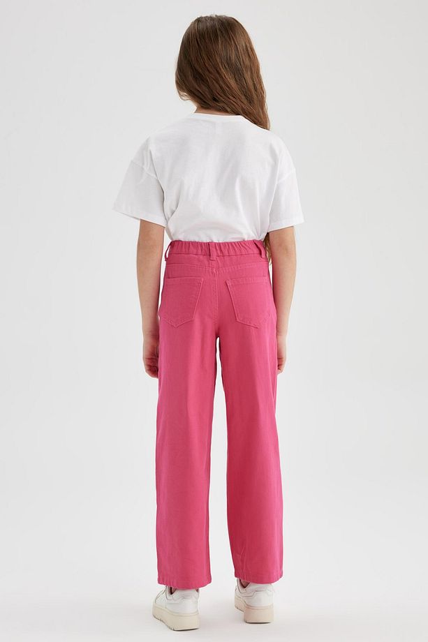 Kız Çocuk Geniş Paça Pamuklu Pantolon Y0453a623sp - 6
