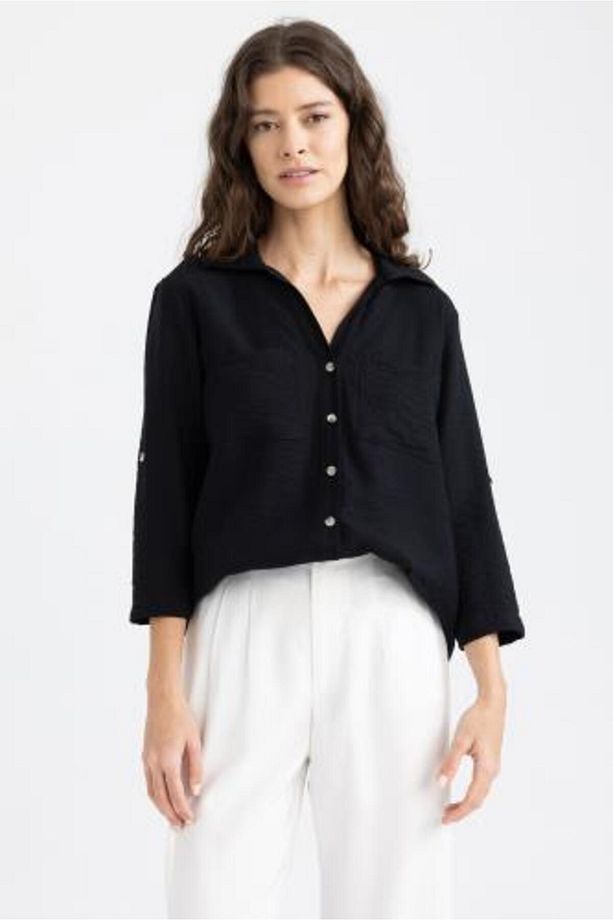 Regular Fit Uzun Kollu Gömlek M9407az23sp - 1