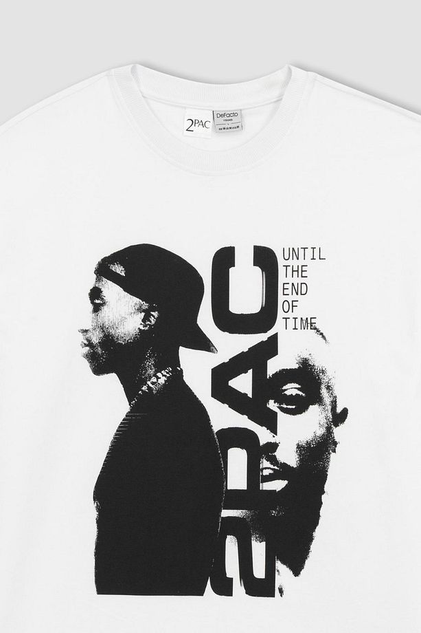 Tupac Oversize Fit Bisiklet Yaka Kısa Kollu 100 Pamuk Tişört Z4157az23sp - 8