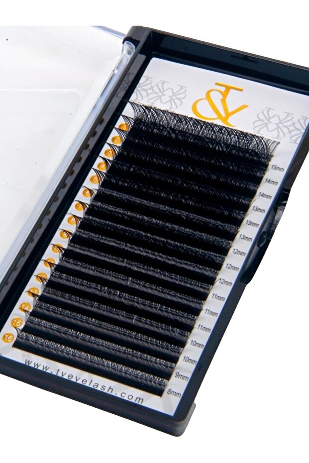 İpek Kirpik , YY D Kıvrım , 0.07 Kalınlık , 15 mm , T&Y , 16 Sıra , Mink - 4