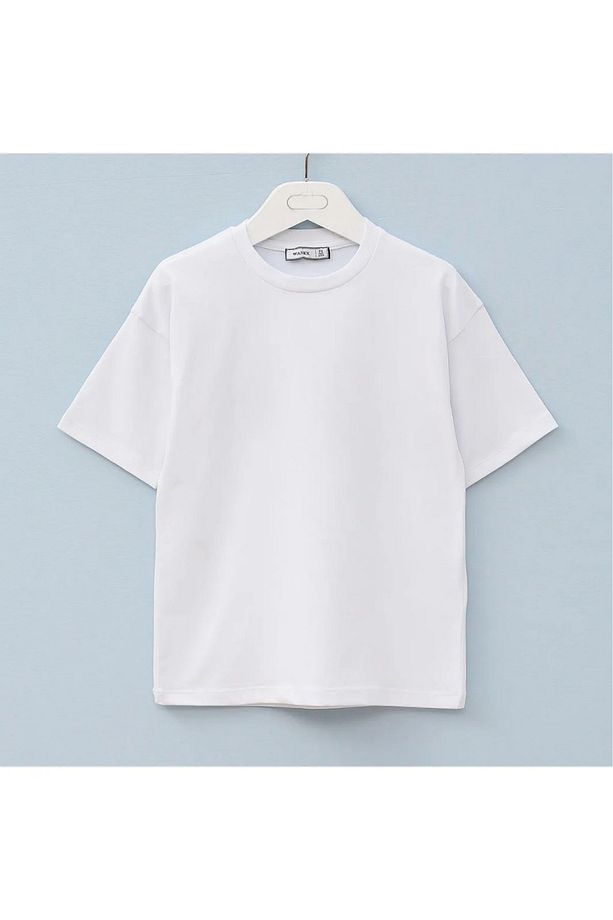 3'lü  unisex kız erkek set 1 adet kargo cep eşofman altı 2 adet basic t-shirt 7-14 yaş - 4