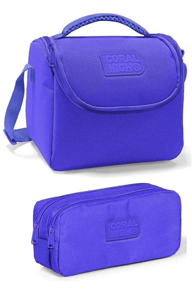 Lavender Girl and Boy Insulated Lunch Box Set