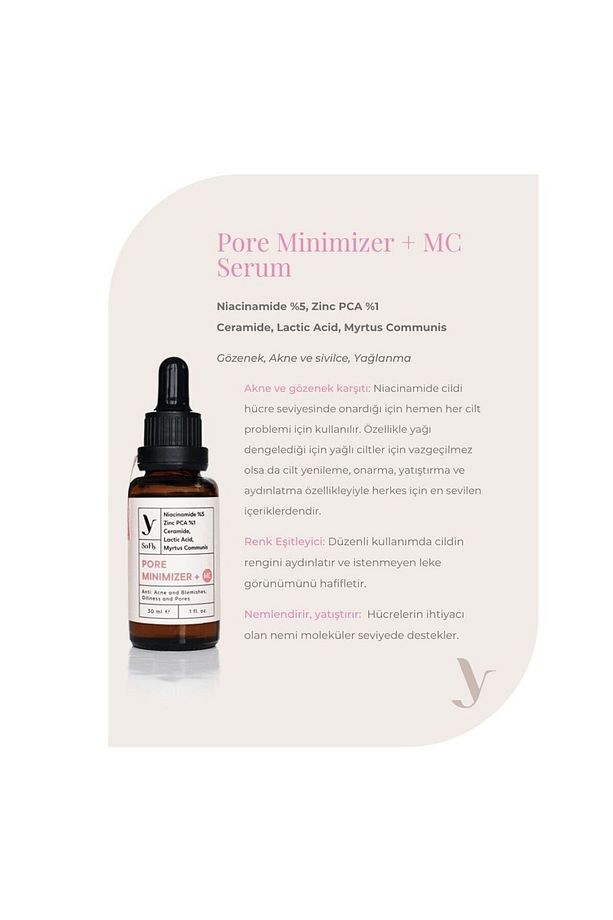 Pore Minimizer +mc Gözenek Sıkılaştırıcı Niacinamide Serum 30ml - 3
