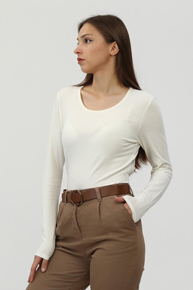 Ams Basıc Bluz-ekru - 4