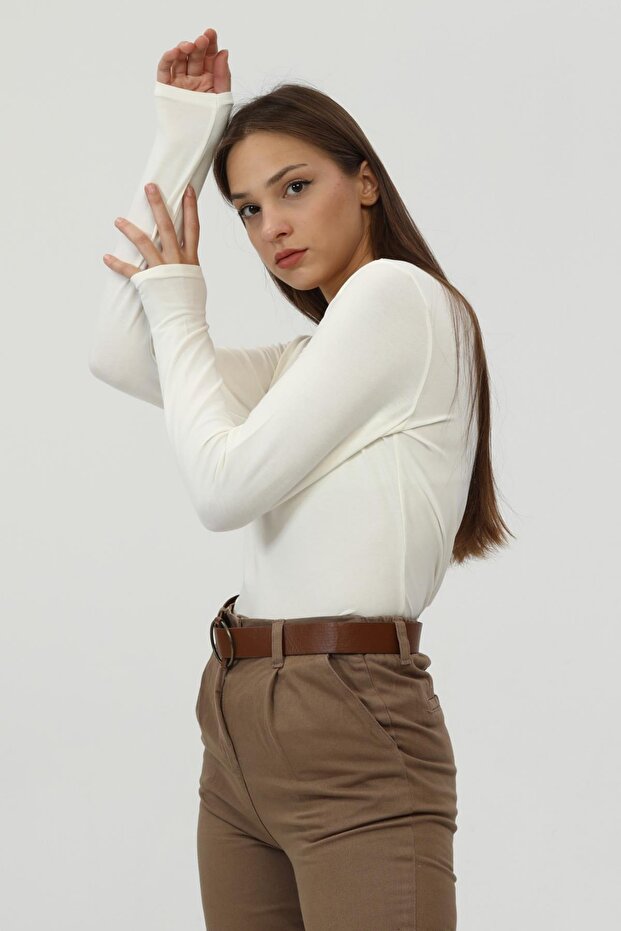 Ams Basıc Bluz-ekru - 5