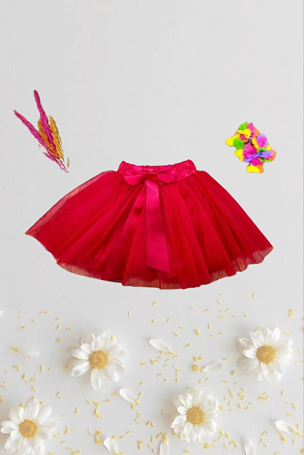 Girl's April 23 19 May Bow Imagination Short Tutu Tulle Performance Skirt NBL24