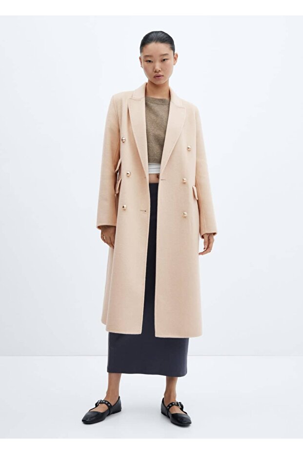 Buttoned Handmade Wool Coat - 2