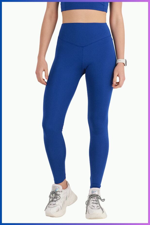 Women's Tights High Waist Recovery Full Length Casual & Comfort Cobalt Blue102101