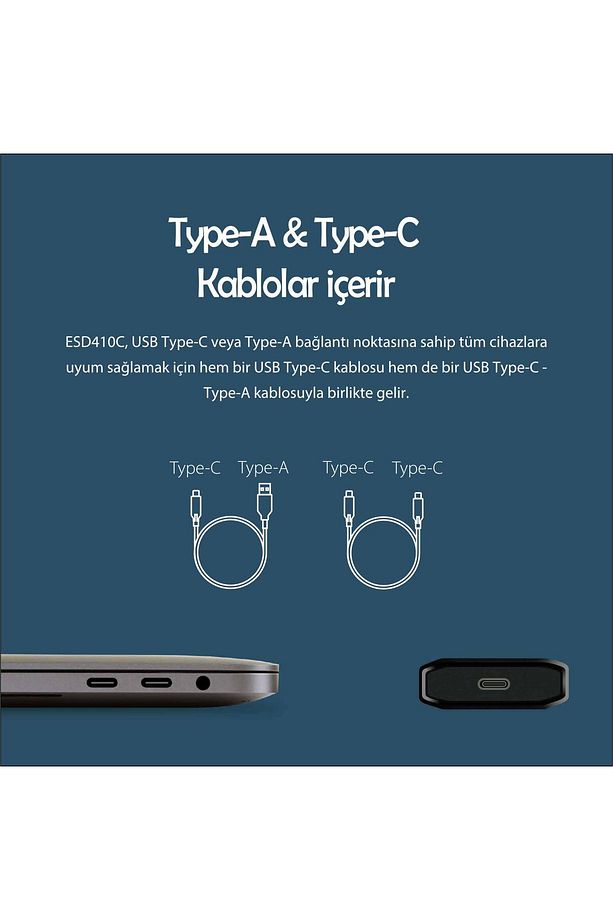 TS2TESD410C 2TB, External SSD, ESD410C, USB20Gbps, Type C - 7