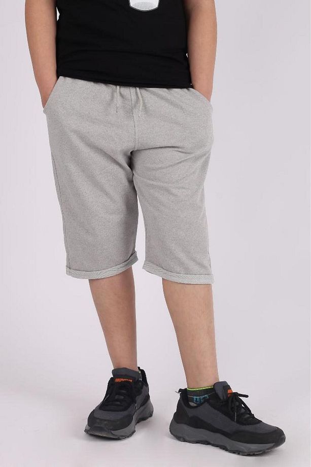 Erkek Çocuk Basic Double Paça Cepli Şort Kapri - 3
