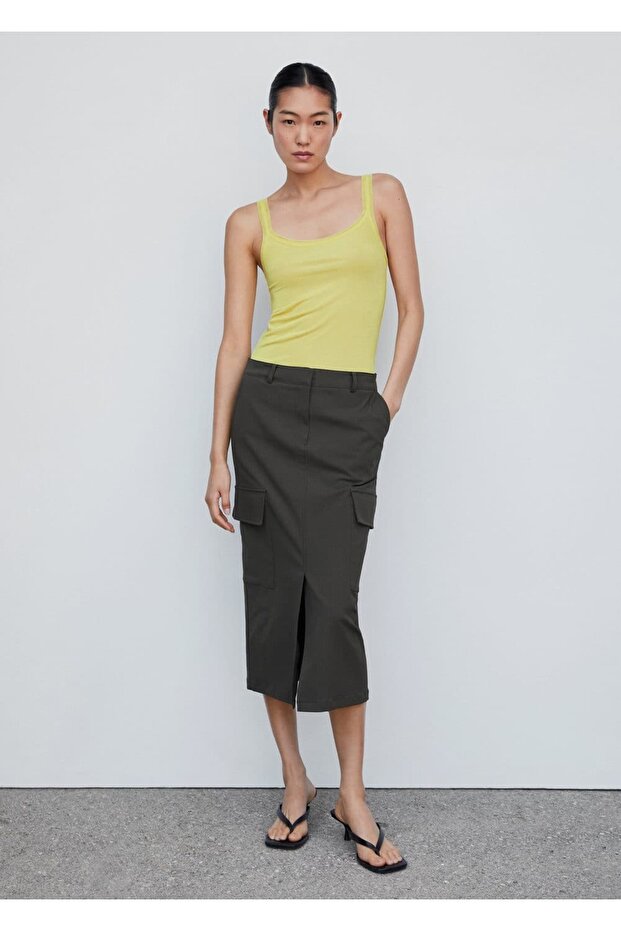 Ribana askılı bluz - 2