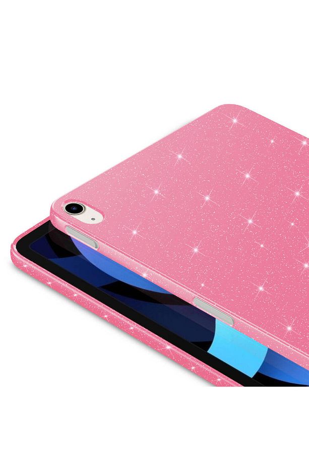 İpad Air 5 Ve Air 4 10.9 inç Uyumlu Kılıf Simli Yumuşak Şeffaf Arkası Renkli Taşlı Soft TPU Diamond - 2