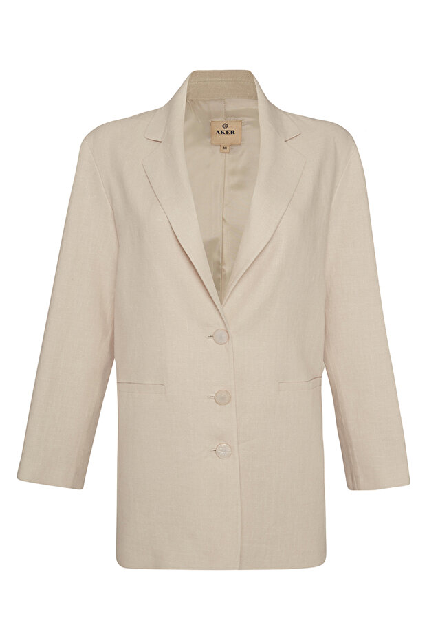 سترة كتان مريحة - 1