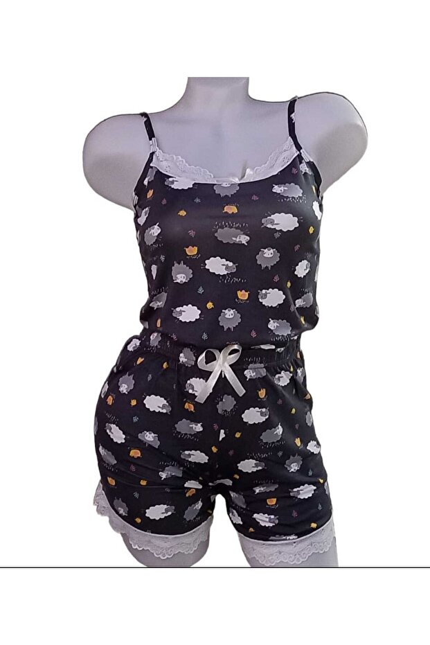 بدلة قصيرة منقوشة من الأسفل - 3