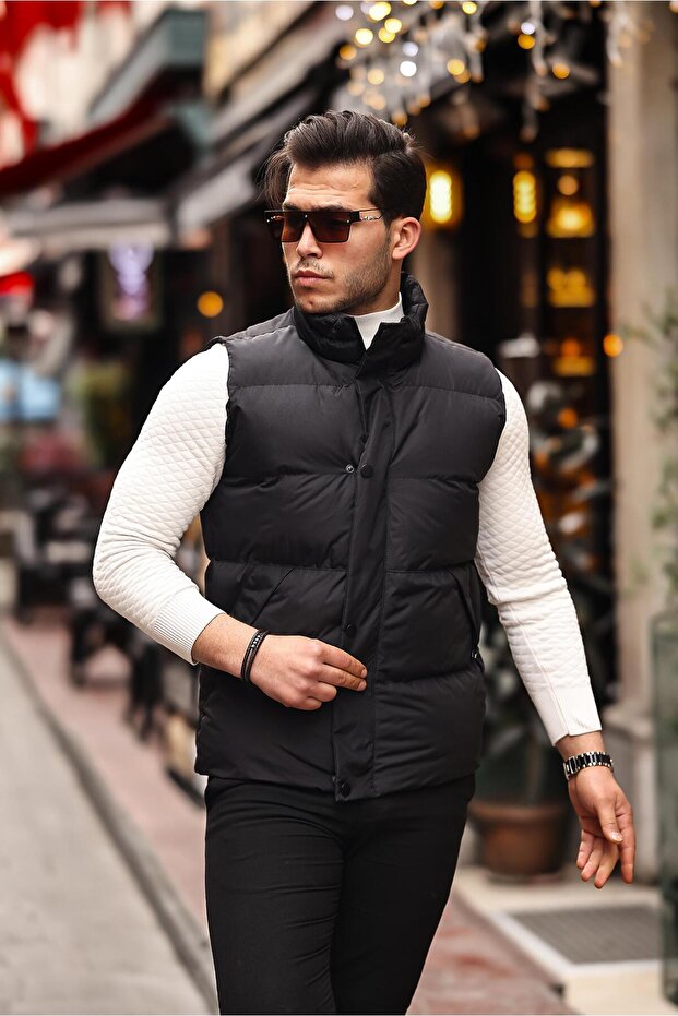 Gizli Cep Kapaklı Şişme Yelek Paris PLDP 2966 - 5