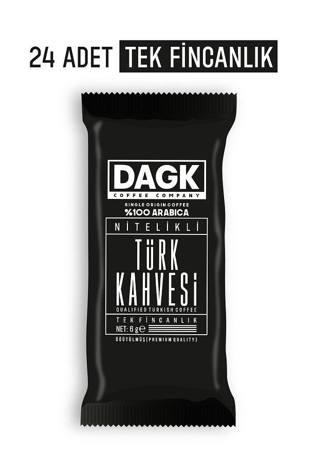Türk Kahvesi Nitelikli Tek Fincanlık 6 g x 24 Adet - 1