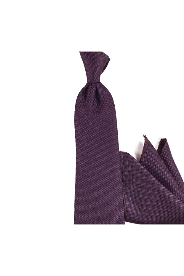 Mor Düz Kravat 3981 Mor - 1