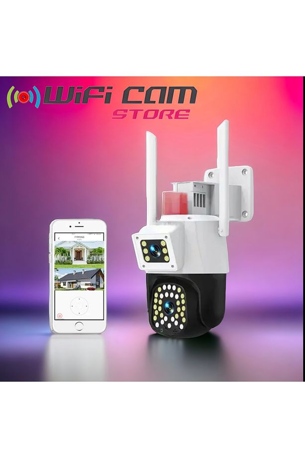 Çift Kameralı Polis Çakarlı Dış Mekan Wifi Kamera Yoosee Uygulama - 2