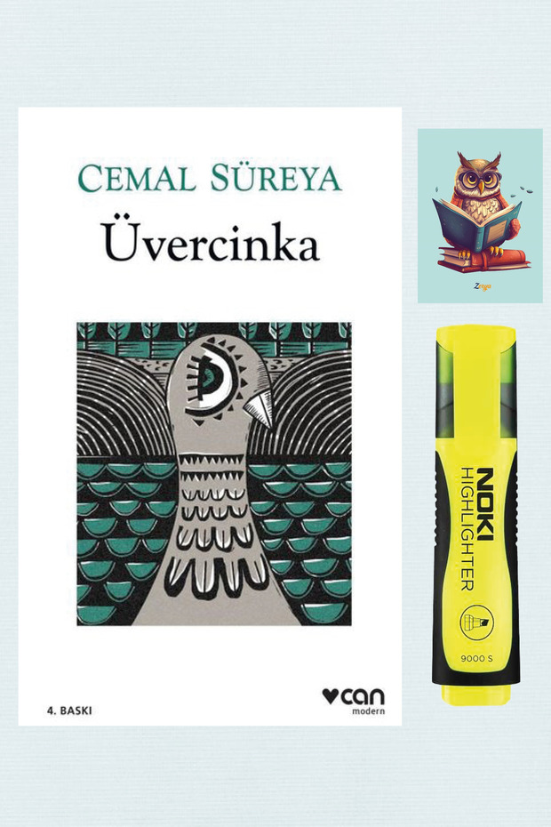 üvercinka - Cemal Süreya 9789750745768 Sarı Fosforlu Kalem - Not Defterli Seti - 1
