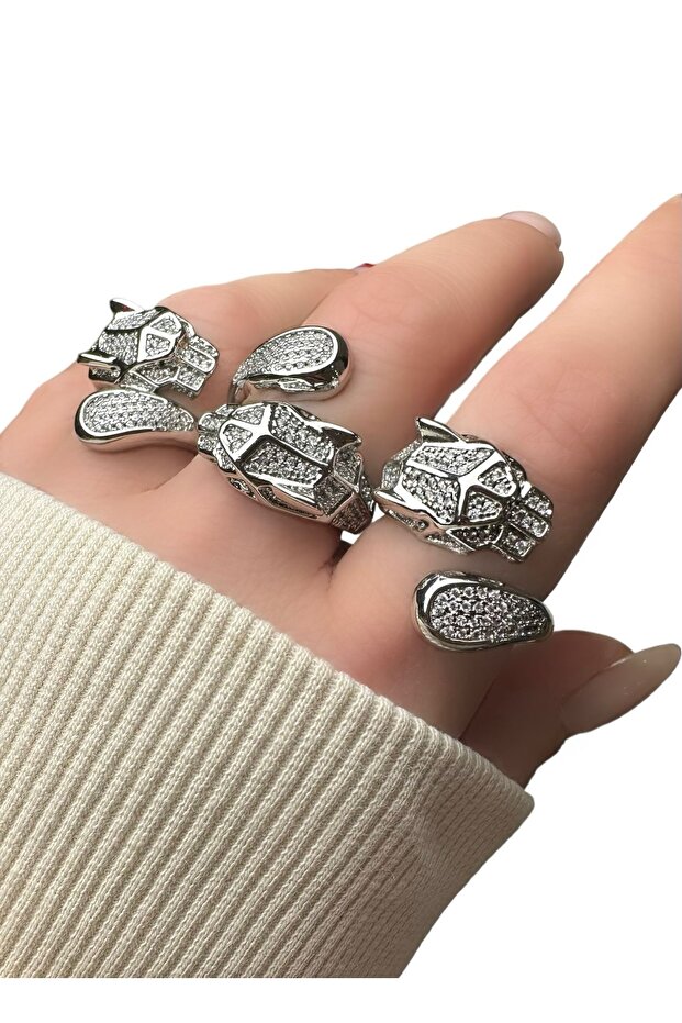 ZIRCON STONE ADJUSTABLE RING