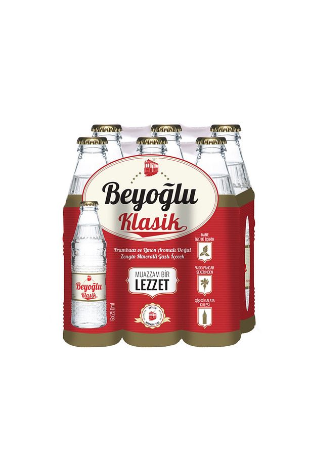 Gazozu Klasik Karışık Meyve Aromalı 250 Ml X 6 Adet - 1