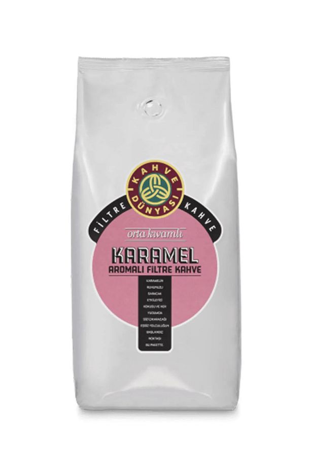 Karamel Aromalı Filtre Çekirdek Kahve 1 Kg X 10 Adet (KOLİ) - 1