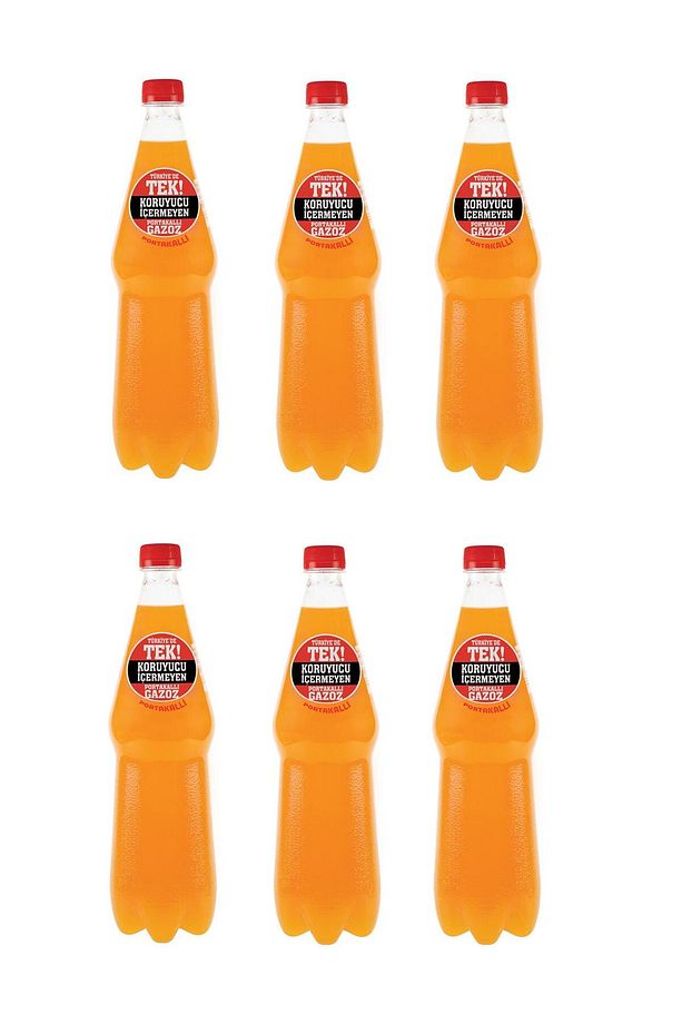 Efsane Gazozu Portakallı 1 Lt X 6 Adet - 1
